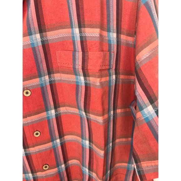 Tommy Bahama Men's Red Plaid Short-Sleeve Button-Up Shirt XL - Picture 13 of 16